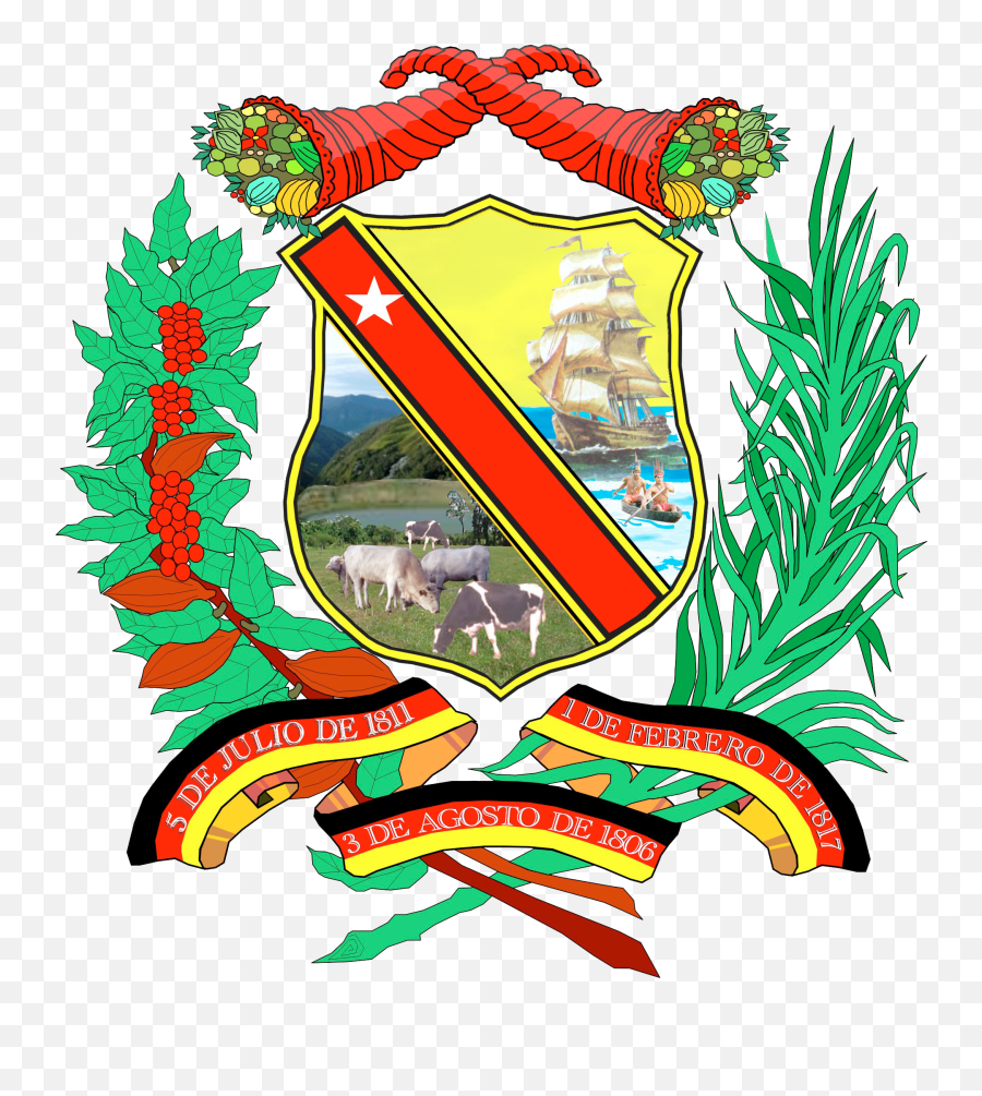 Armorial Of Venezuela - Wikiwand Consejo Legislativo Del Estado Miranda Emoji,Venezuela Flag Png