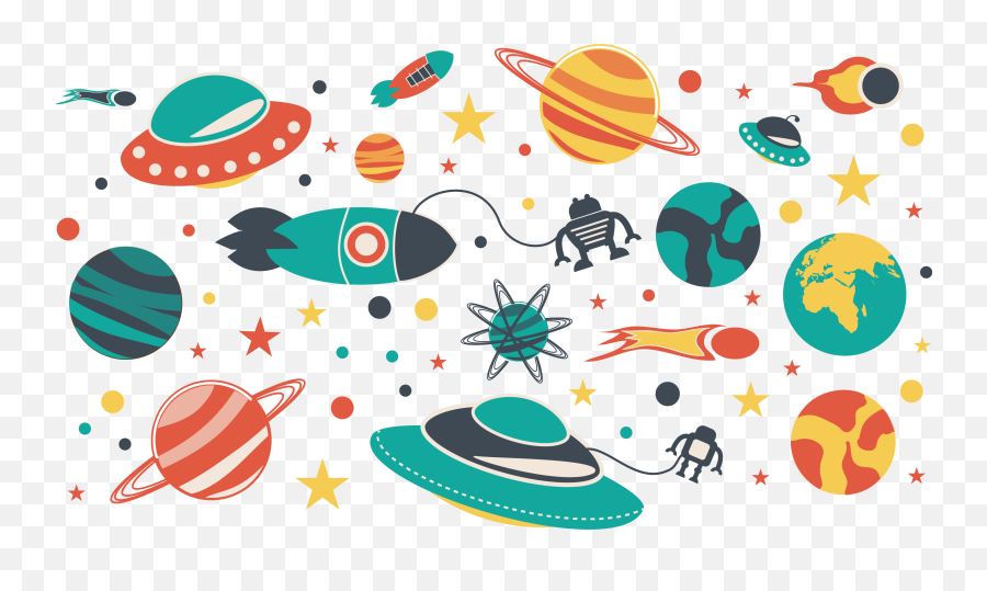 Outer Space Illustrator Illustration - Outer Space Cartoon Emoji,Outer Space Clipart