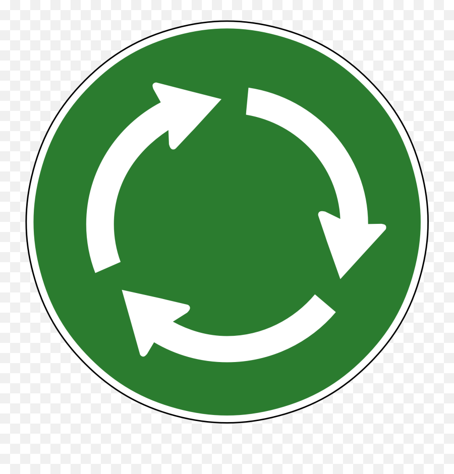 Circle Recycle Png Transparent Image - Recycle Circle Emoji,Recycle Png