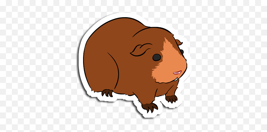 Guinea Pig Cartoon Transparent Emoji,Guinea Pig Clipart