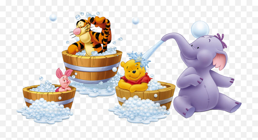 Bath Time Cliparts Png Images - Winnie The Pooh Takes A Bath Emoji,Bathtime Clipart