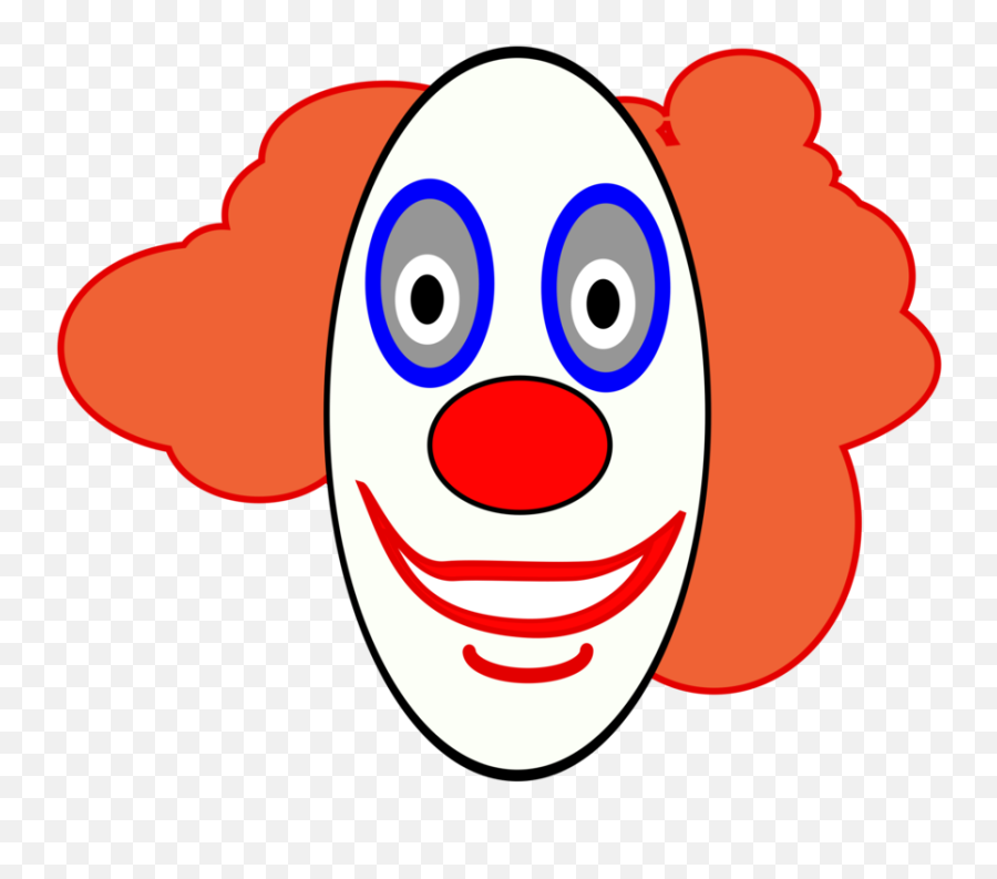 Creepy Clown Face Clip Art At Clker - Clown Face No Background Emoji,Clown Clipart