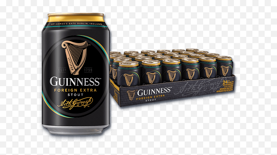 Guinness 24 Cans Pack Drinkies Malaysia Emoji,Harp Logo Est 1759