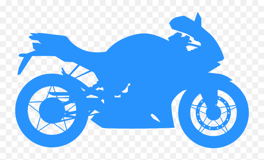 Sportbike Silhouette - Free Vector Silhouettes Creazilla Emoji,Motorcycle Silhouette Png