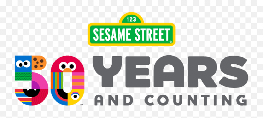 Sesame Street 50 Years And Counting - Sesame Street Go Emoji,Sesame Workshop Logo