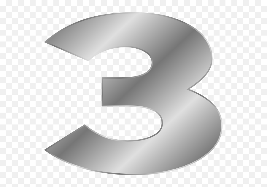 Number 3 Png Images Free Download 3 Png - Number 3 Silver Clipart Emoji,Number 3 Png