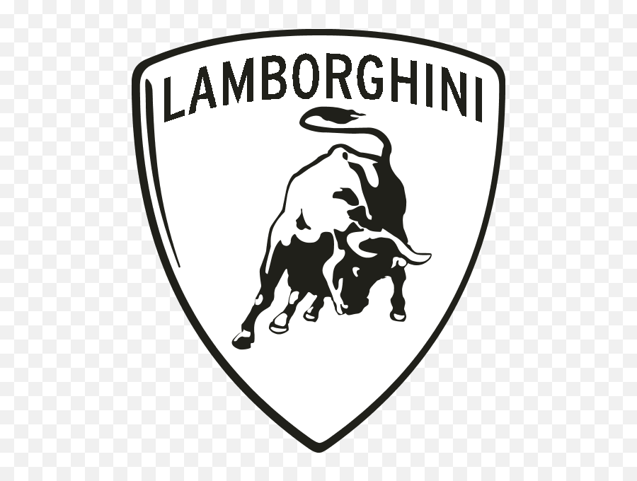 Drawing Skill Lamborghini Logo Drawing Easy - Lamborghini Logo Black And White Emoji,Vanossgaming Logo