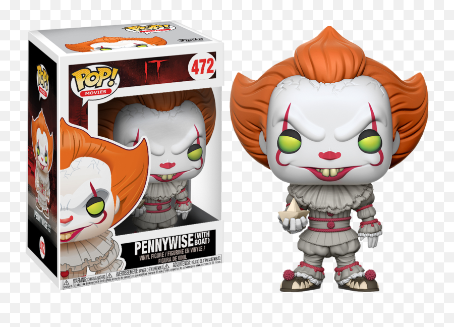 Pennywise Funko Pop Gamestop - Funko Pop Pennywise With Boat Emoji,Pennywise Clipart
