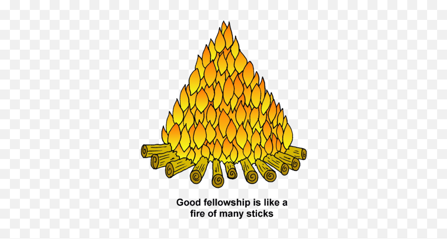 Image Campfire Good Fellowship Is Like A Fire Of Many Sticks - Nhs Emoji,Campfire Clipart