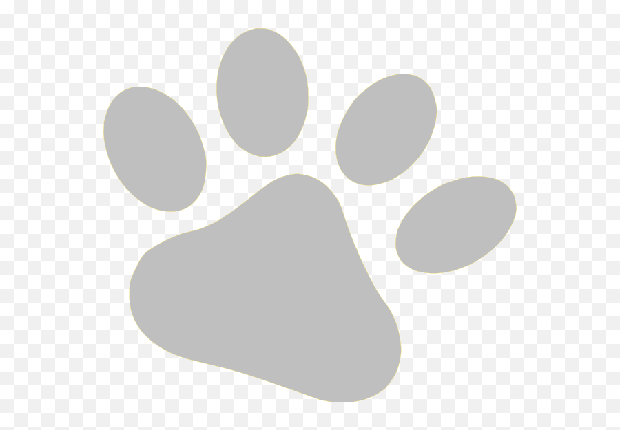 Download Slate Pet Paw Clip Art At - White Transparent Background Paw Prints Emoji,White Paw Print Png