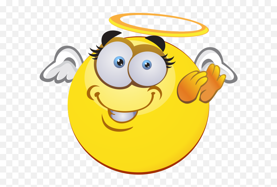 Angel Emoji Decal - Emoji Fly,Angel Emoji Png
