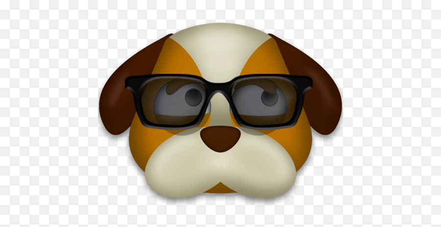 Dog With Glasses Blank Template - Full Rim Emoji,Meme Glasses Transparent