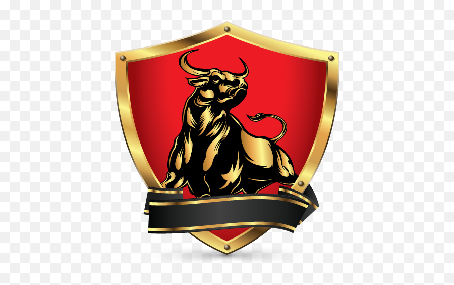 Powerful Bull Logo Maker - Gold Bull Logo Emoji,Ox Logo