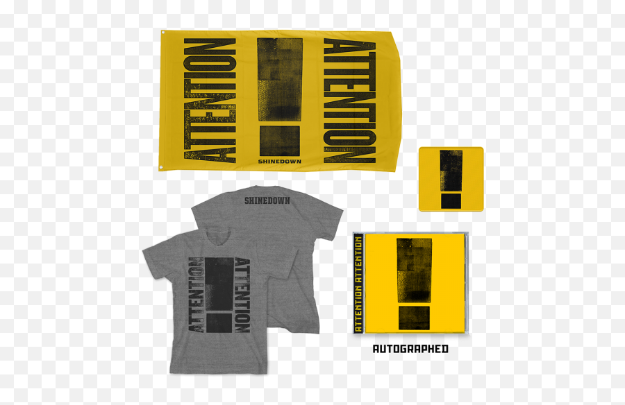 Download Attention Attention Ultimate Cd Bundle - Shinedown Short Sleeve Emoji,Attention Png