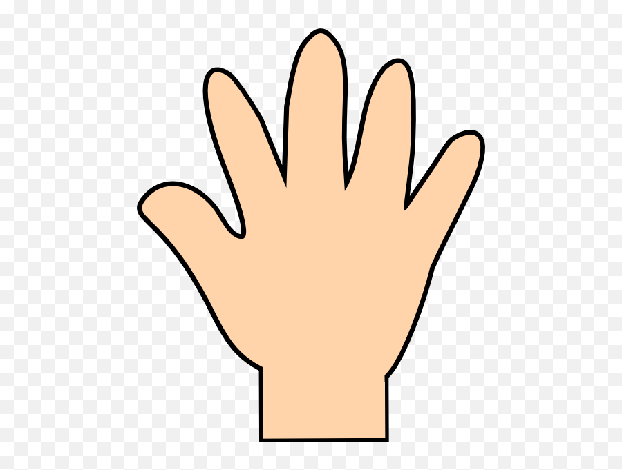 Template Hand - Hand Pic For Kids Emoji,Hand Clipart