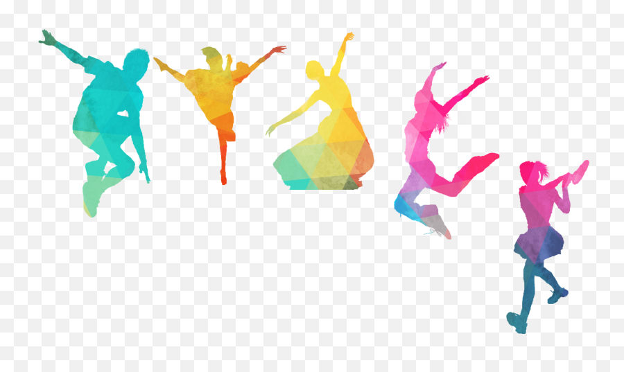 Young People Png - Dance Color Silhouette Diagram Play Dancing Colorful Silhouette Png Emoji,People Png