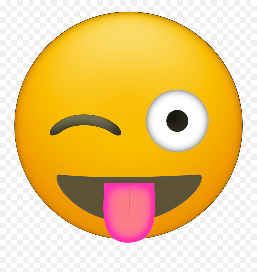 Emoji Clipart Printable Emoji - Wink Tongue Out Emoji Png,Emoji Clipart