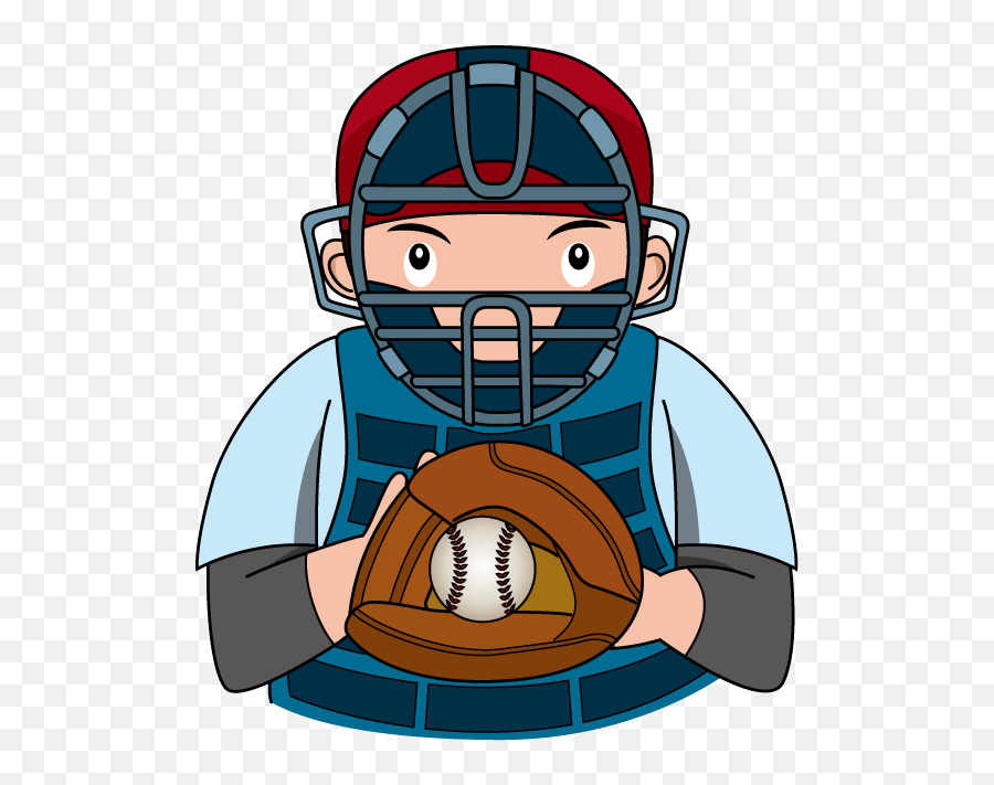 Baseball Player Clipart Catcher Png - Clip Art Umpire Emoji,Baseball Player Clipart