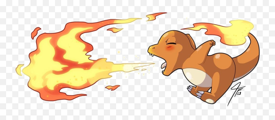Pokemon Charmander Png Free Download - Charmander Flame Thrower Attack Emoji,Charmander Png