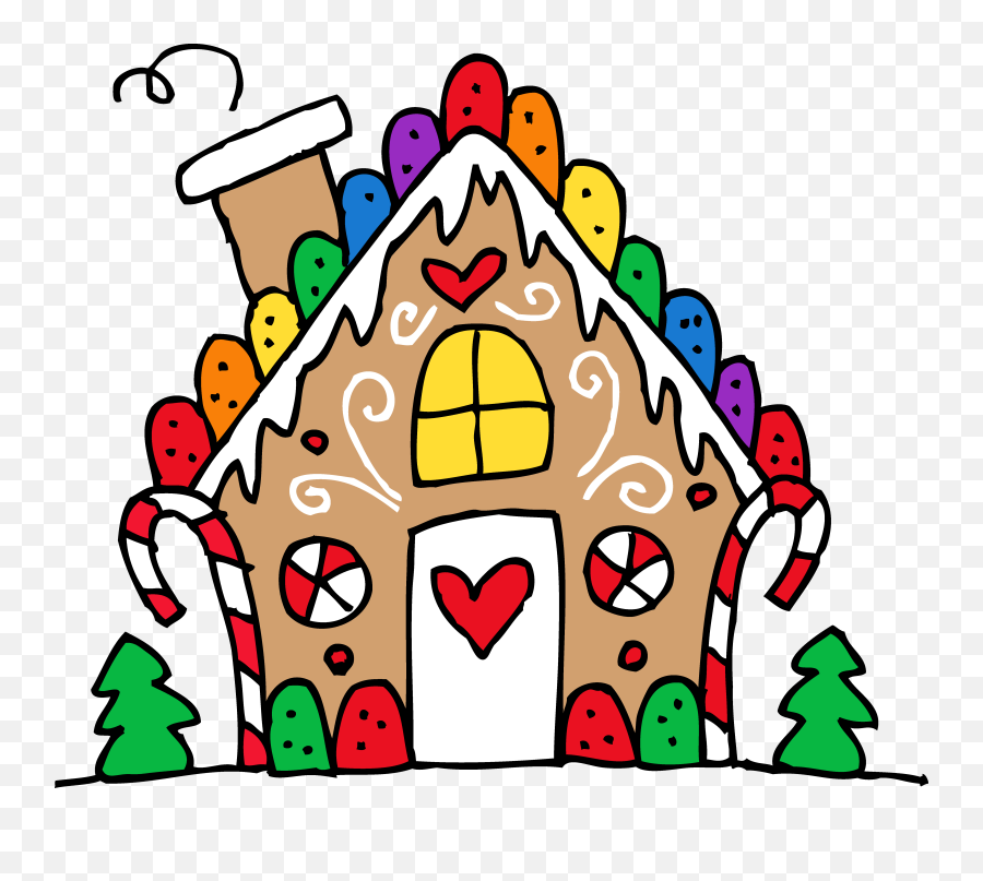 Cute Gingerbread House Clipart - Clipart Gingerbread House Emoji,House Clipart
