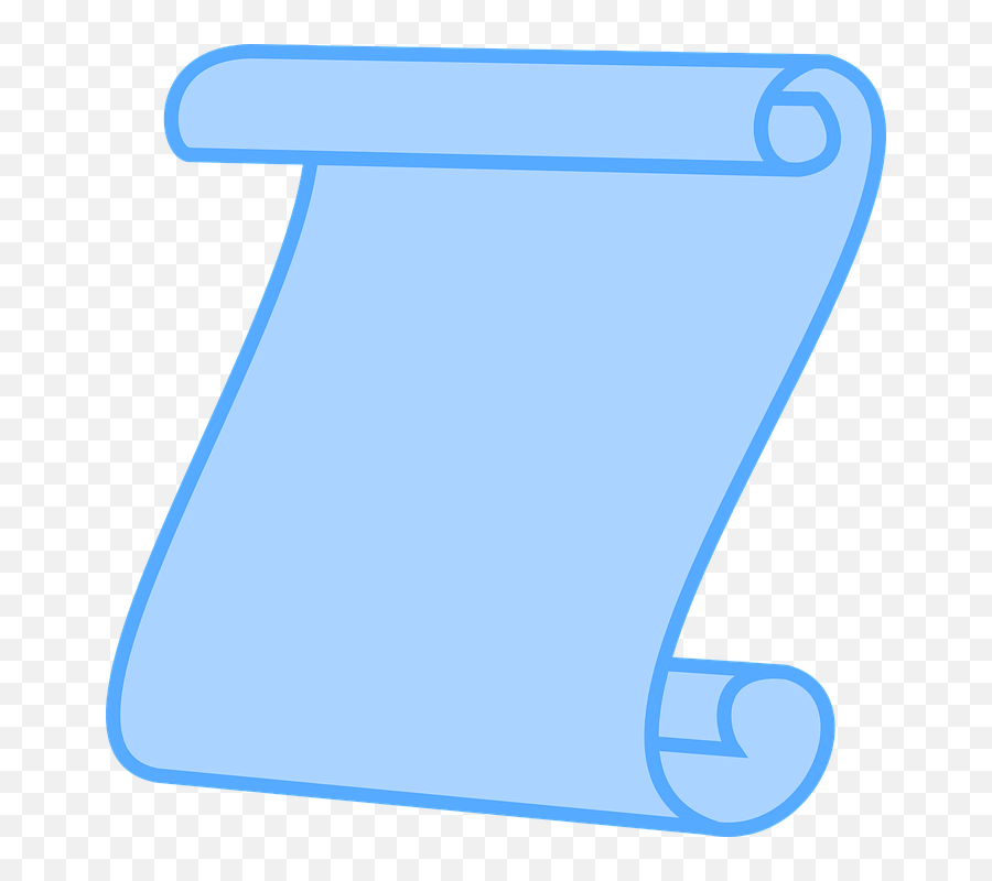 Scroll Clipart - Scroll Blue Emoji,Scroll Clipart