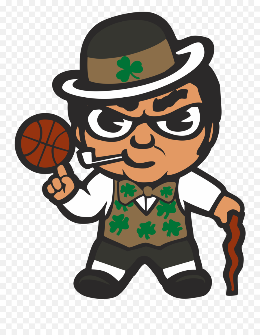 Boston Celtics - Celtics Cartoon Emoji,Boston Celtics Logo