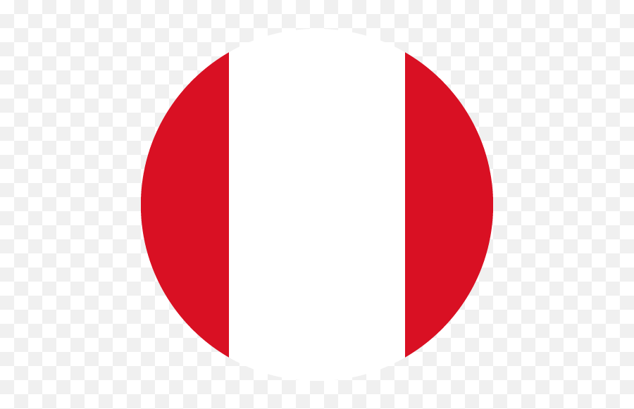 Flag Of Peru - Peru Circle Flag Png Emoji,Peru Flag Png