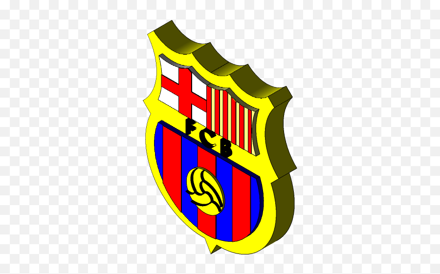 Barcelona 3d Logo - Logo Barcelona 3d Png Emoji,3d Logo