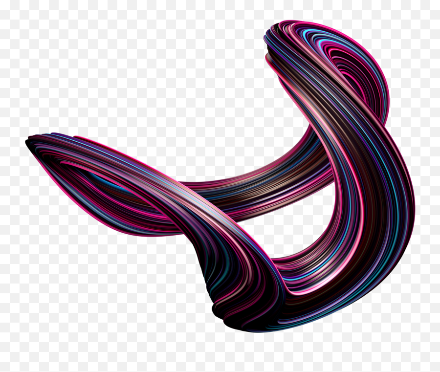Twist Swirling 3d Shapes 3d Shapes Shapes Transparent - Color Gradient Emoji,Transparent Shapes
