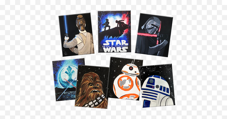 Star Wars Rise Of The Jedi Painting Emoji,Star Wars The Rise Of Skywalker Logo