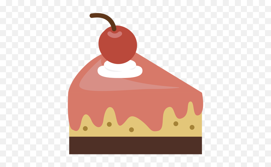 Cherry Cake Slice Icon Emoji,Cake Slice Png