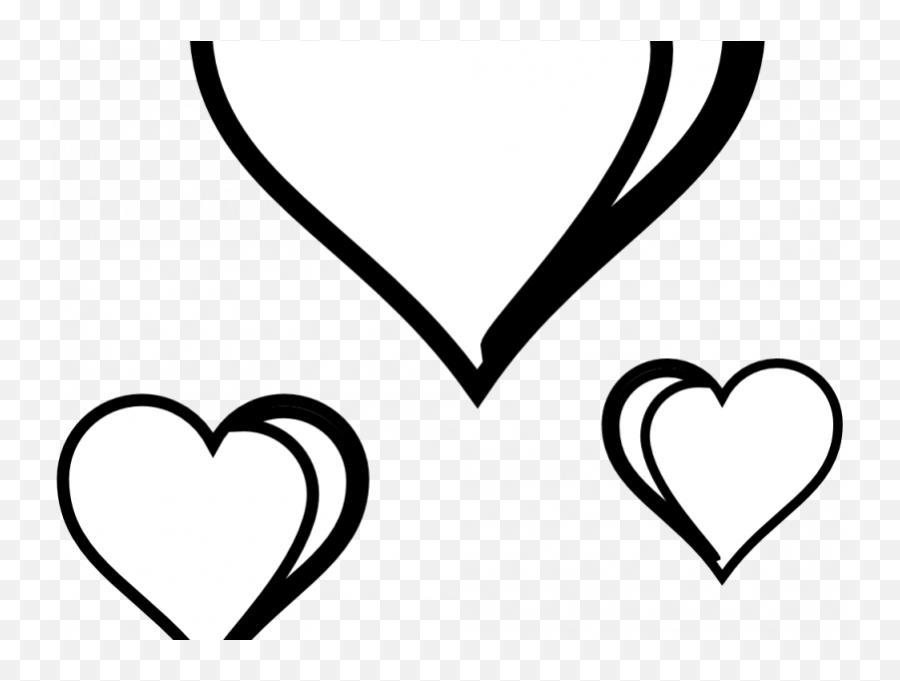 Download Heart Clipart Black And White Emoji,Valentines Day Clipart Black And White