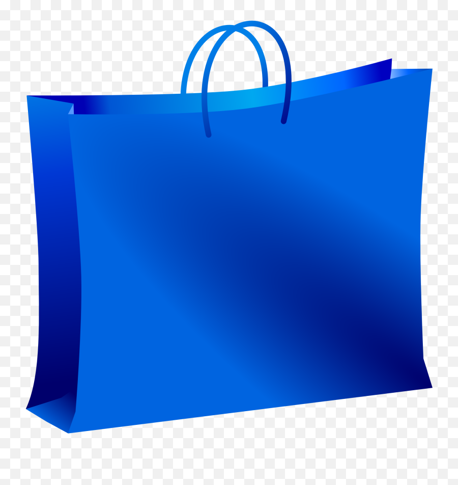Bag Clipart Blue Drawing Free Image - Blue Bag Clipart Emoji,Bag Clipart