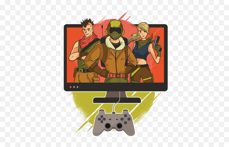 Download Fortnight Game Character Tee Red - Video Game Png Emoji,Video Game Character Png