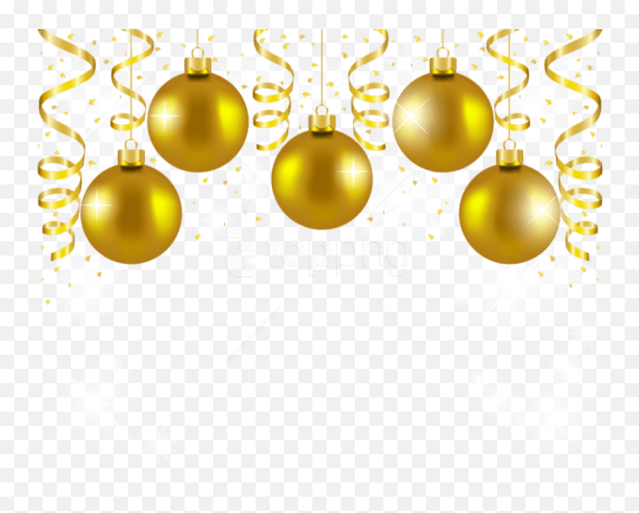 Gold Christmas Ornament Png - Gold Christmas Decoration Png Transparent Background Christmas Balls Png Emoji,Christmas Ornament Png