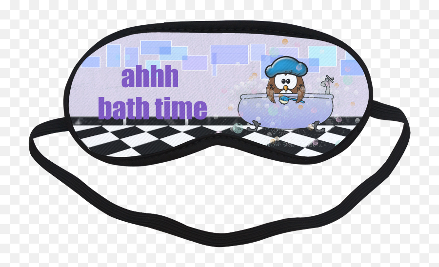 Bath Time Owl Sleeping Mask - Googly Eyes Mask Clipart Language Emoji,Googly Eyes Png