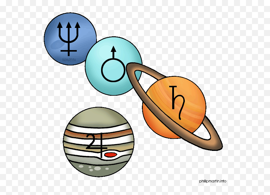 Download Outer Planets Clipart The - Dot Emoji,Planets Clipart