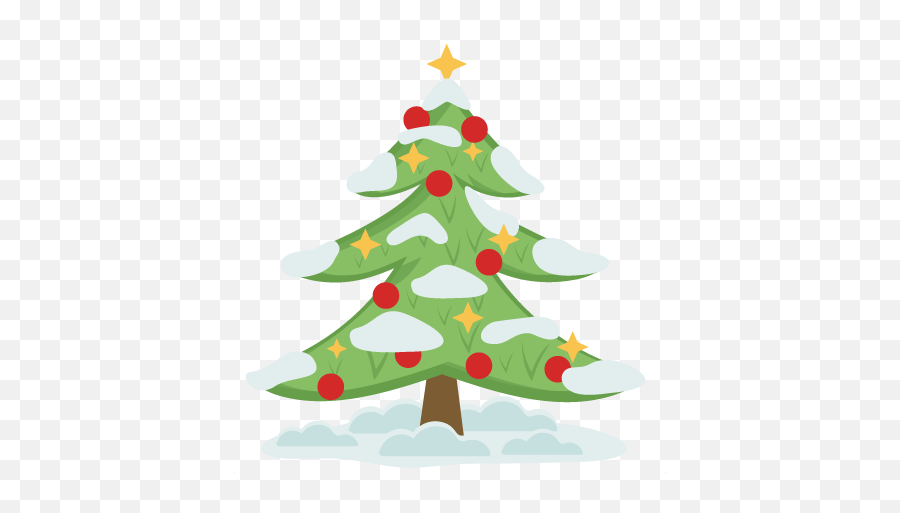 Winter Christmas Tree Svg Scrapbook Cut File Cute Clipart - Christmas Day Emoji,Christmas Tree Transparent