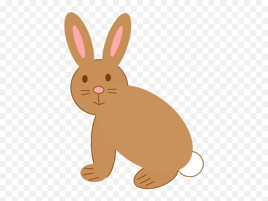 Library Of Brown Rabbit Picture Freeuse Library Png Files - Brown Rabbit Ear Clip Art Emoji,Bunny Clipart