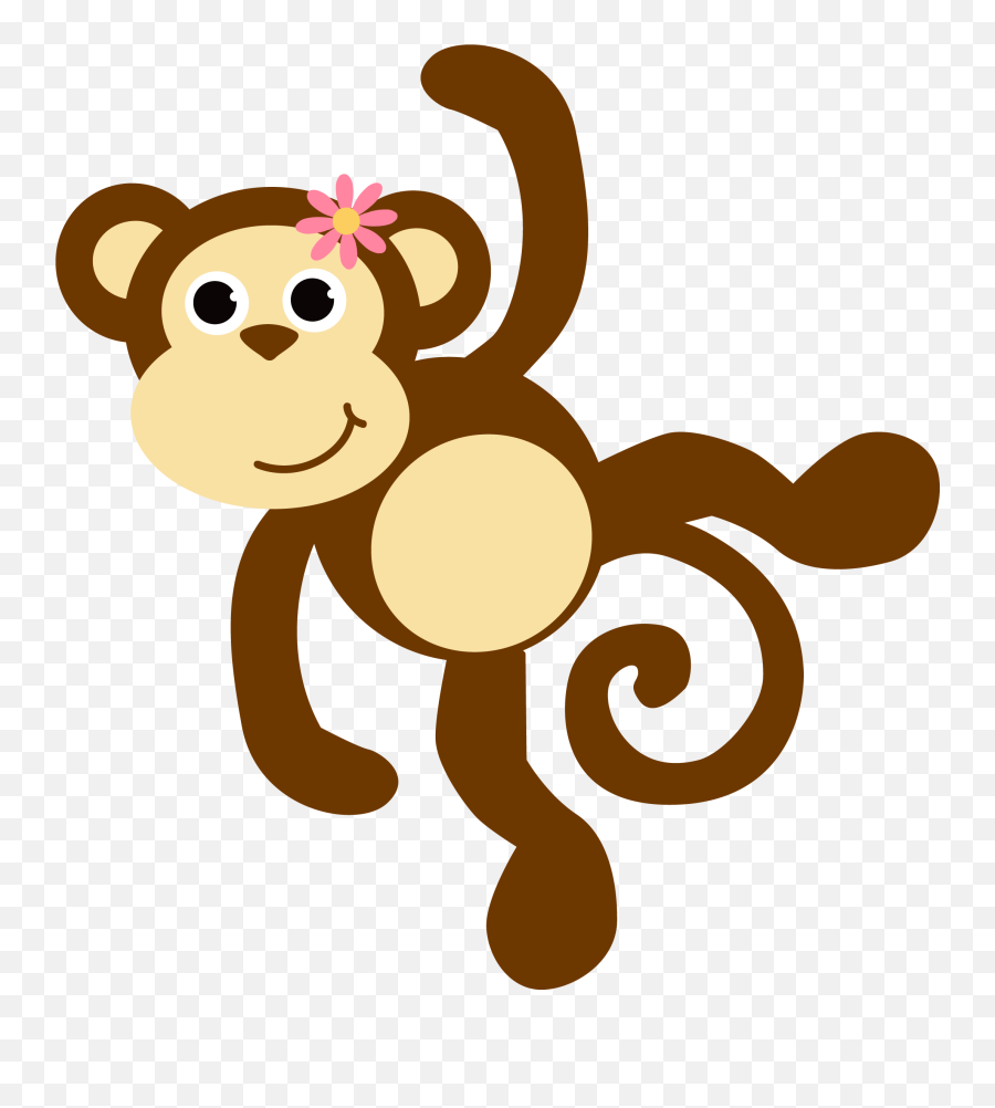 Library Of Monkey In A Tree Svg Black - Dibujos De Mono A Color Emoji,Monkey Clipart Black And White