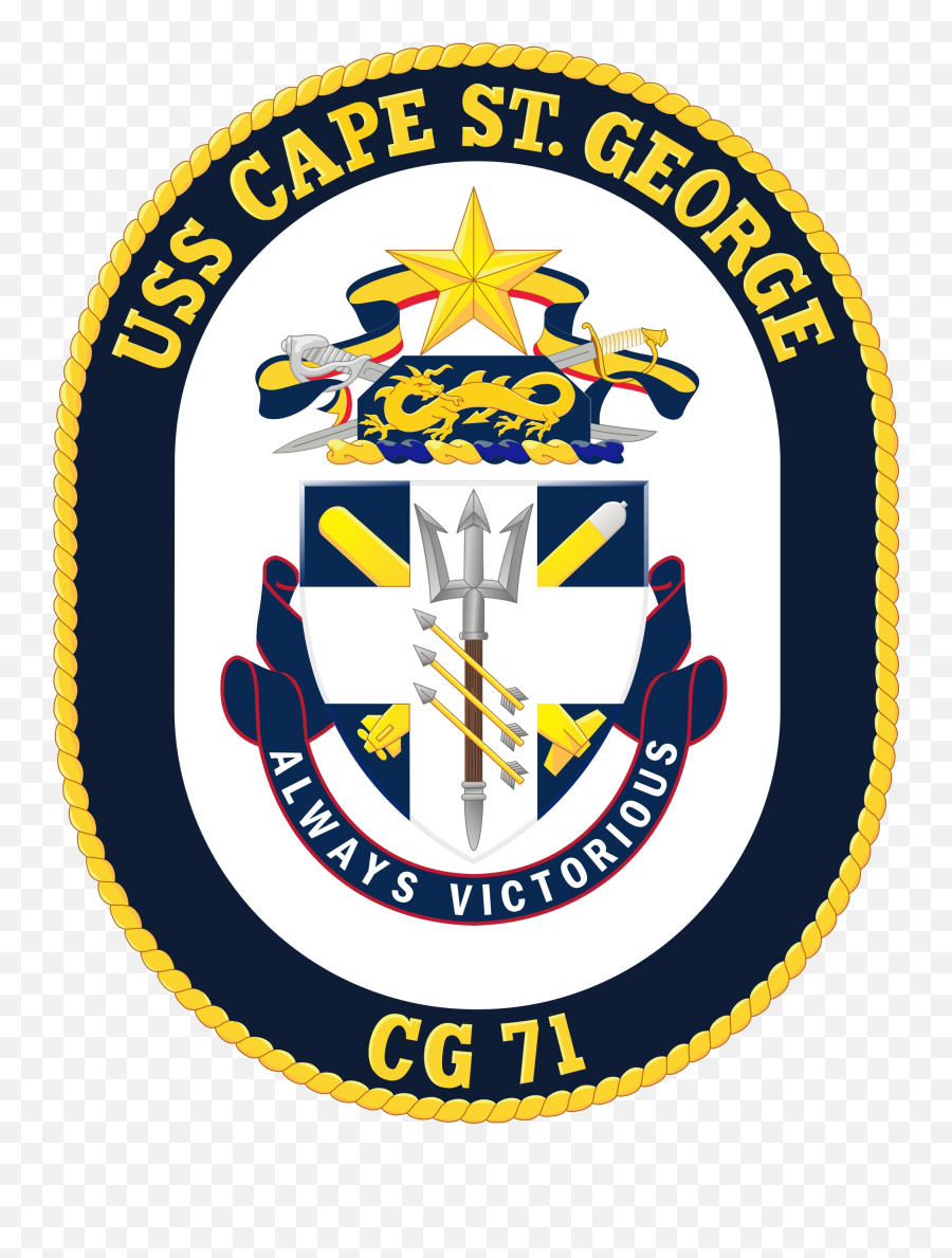 Uss Cape St - Uss Cape St George Crest Emoji,Cape Png