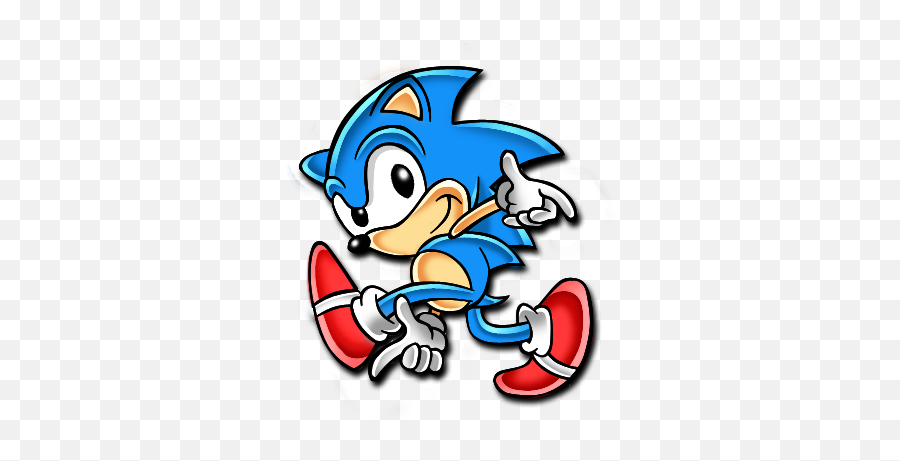 Classic Sonic - Classic Sonic And Sonic Drawing Hd Png Sonic Adventure Pose Mlp Emoji,Sonic Png
