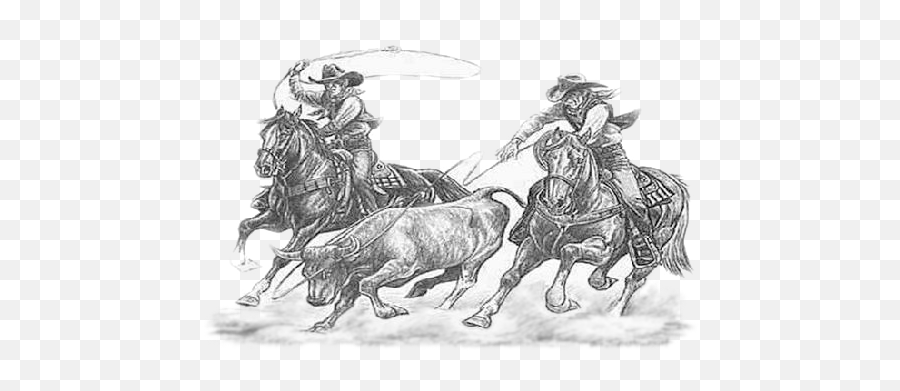 Ranch Drawing Rodeo Girl Transparent U0026 P 1701682 - Png Cattle Drive Drawing Emoji,Rodeo Clipart