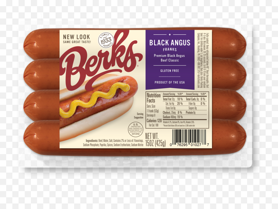 Berks Foods Retail Products Hot Dogs - Dodger Dog Emoji,Transparent Hot Dog