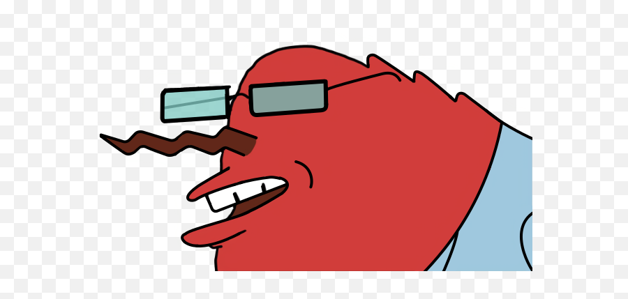 Mr - Mr Krabs Meme Wack Emoji,Meme Glasses Transparent