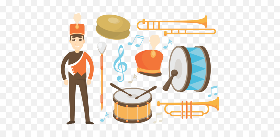 Drum Kit Icons - 18 Free Drum Kit Icons Download Png U0026 Svg Marching Band Kids Vector Emoji,Drum Set Transparent Background