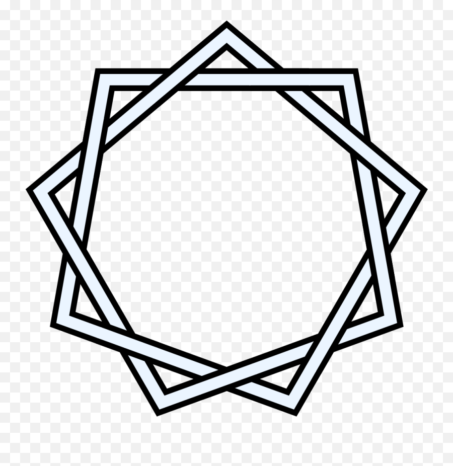 File9 - 2 Star Polygon Interlacedsvg Wikipedia Emoji,Star Outline Png