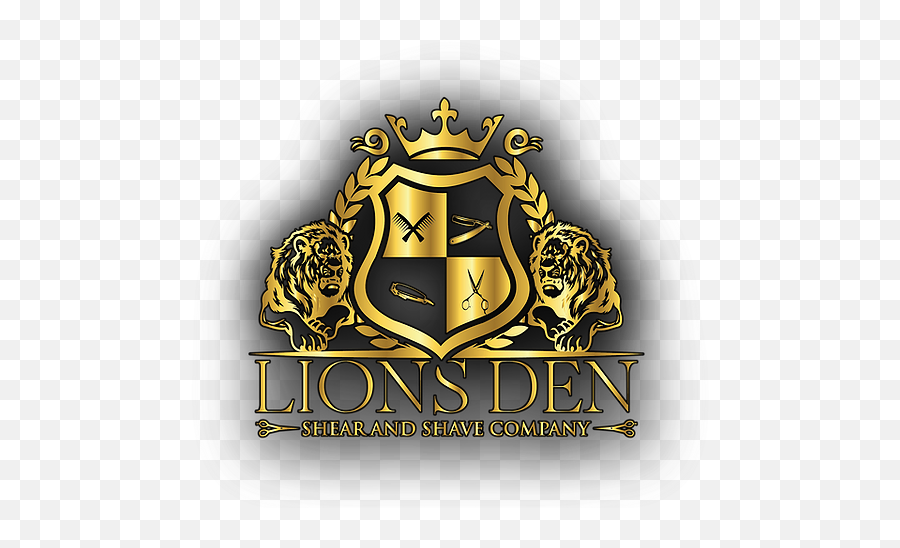 Lions Den Shear And Shave Company Barber Shop Cliffside - Lions Den Shear And Shave Company Emoji,Lion Crest Logo