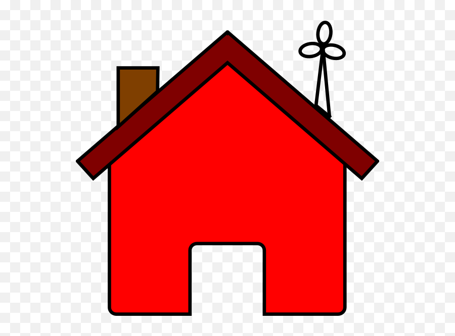 Red House And Wind Turbine Clip Art At Clkercom - Vector Emoji,Wind Turbine Clipart