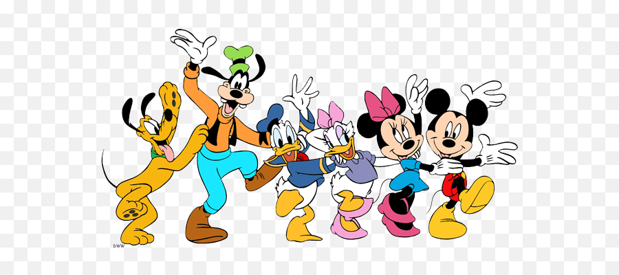 Library Of Mickey Mouse And Friends Graphic Free Library Png - Mickey And Friends Clipart Emoji,Friends Clipart